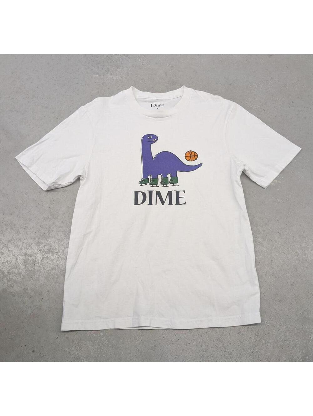 Dime Montreal Purple Basketball Dinosaur Logo T-shirt